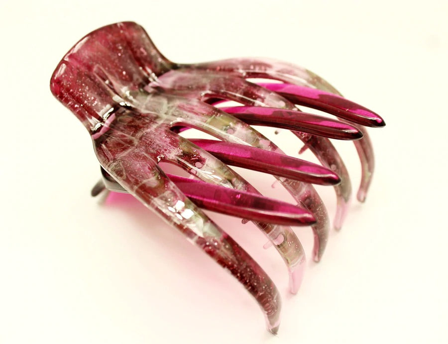 Large Jaw/Yoga Hair Clip in Fairy Dust Made in France