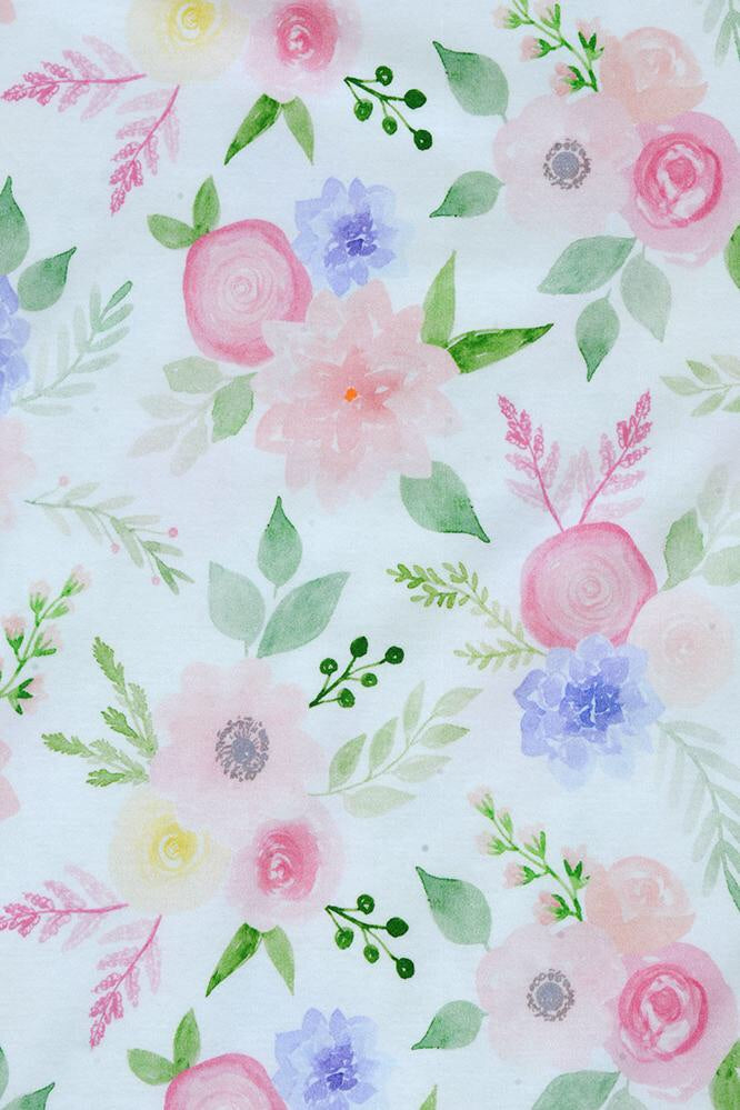 Floral 100% Pima Cotton Nightshirt Adult Size Large