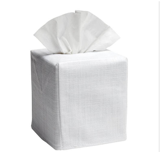 Pansies Natural Linen/Cotton Tissue Box Cover