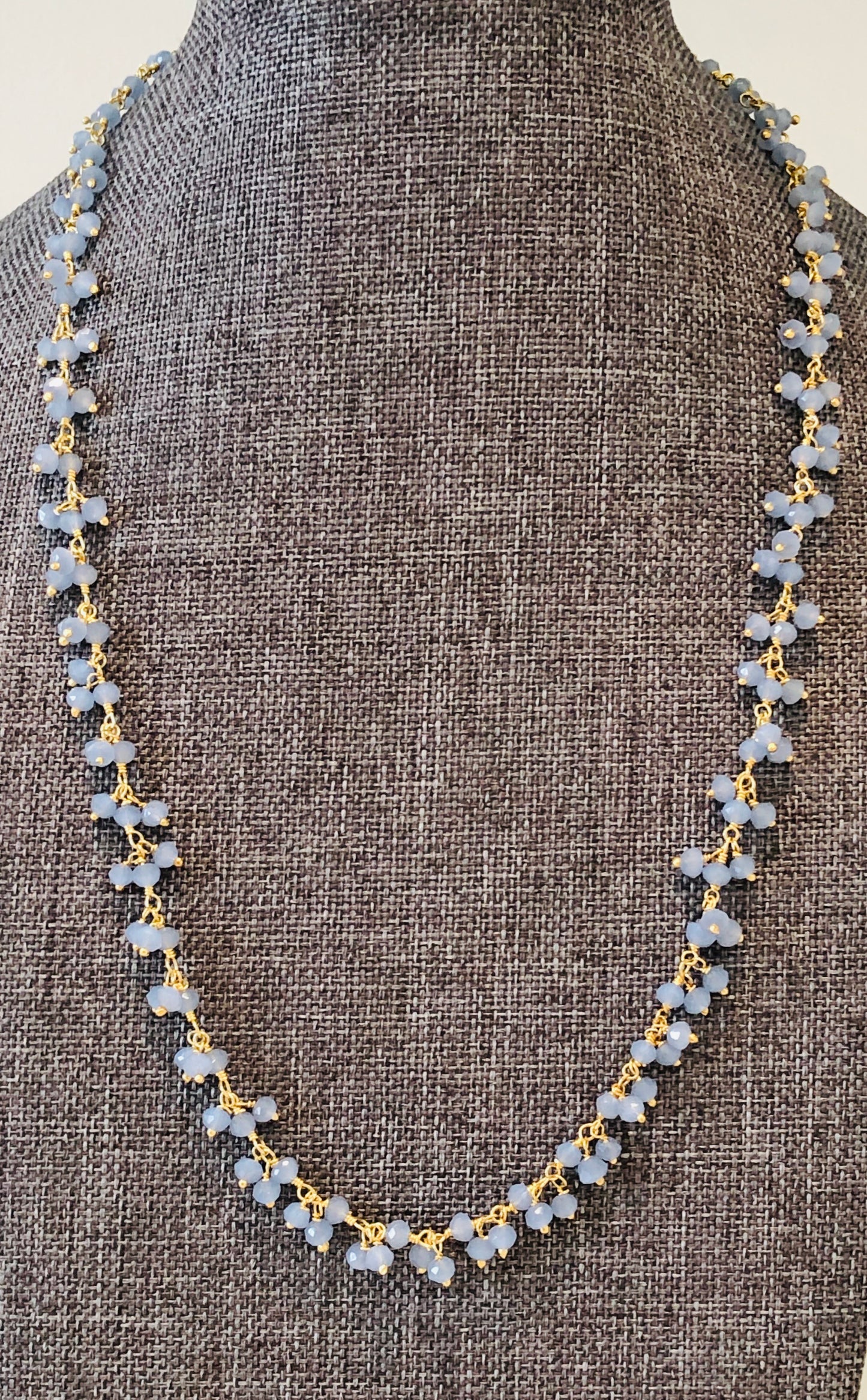 Blue Chalcedony 18” Necklace