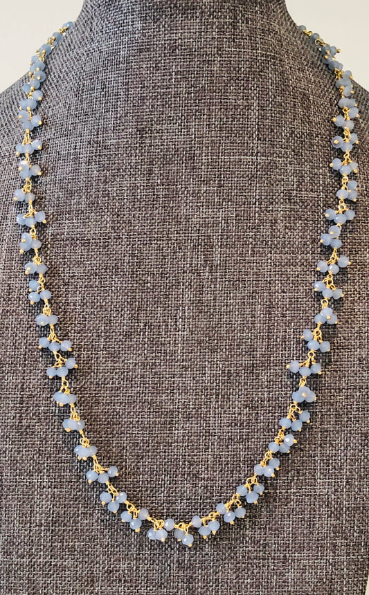 Blue Chalcedony 18” Necklace