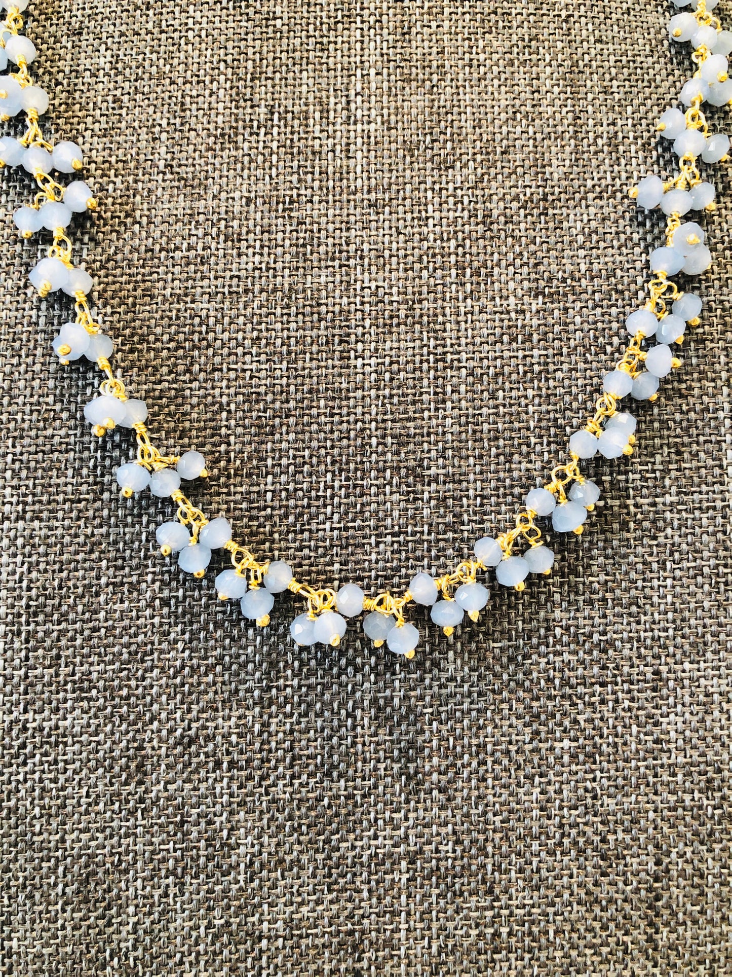 Blue Chalcedony 18” Necklace