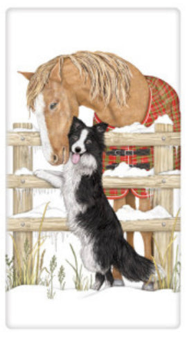 Mary Lake Thompson Winter Scarf Moose Kitchen Dish Towel – For the Love Of  Dogs - Shopping for a Cause