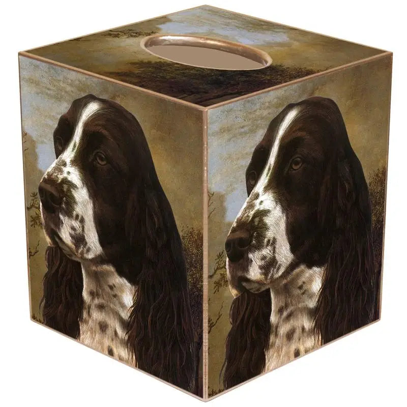 Marye-Kelley Springer Spaniel  Tissue Box Cover