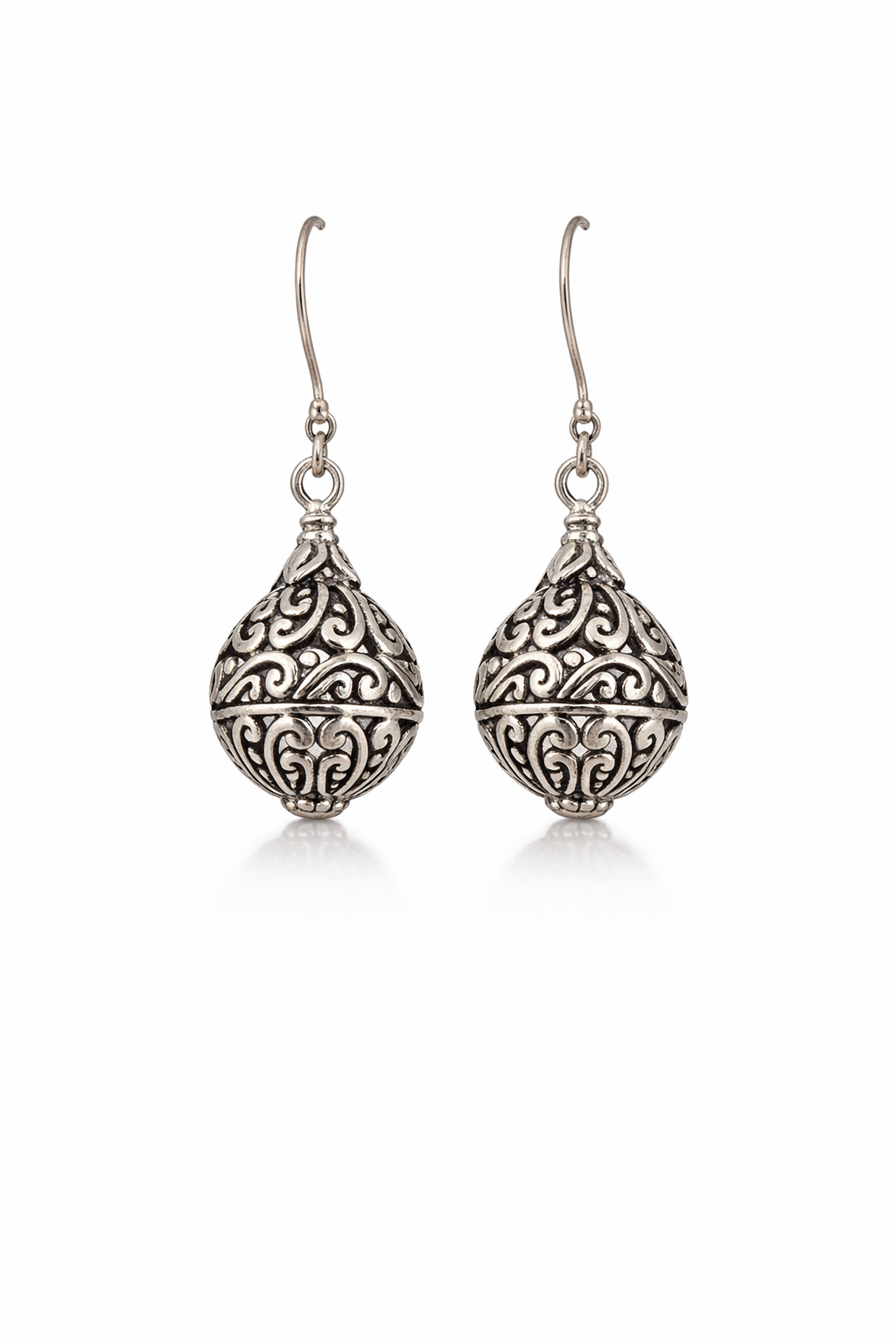 Sterling Silver Ball Dangle Earrings