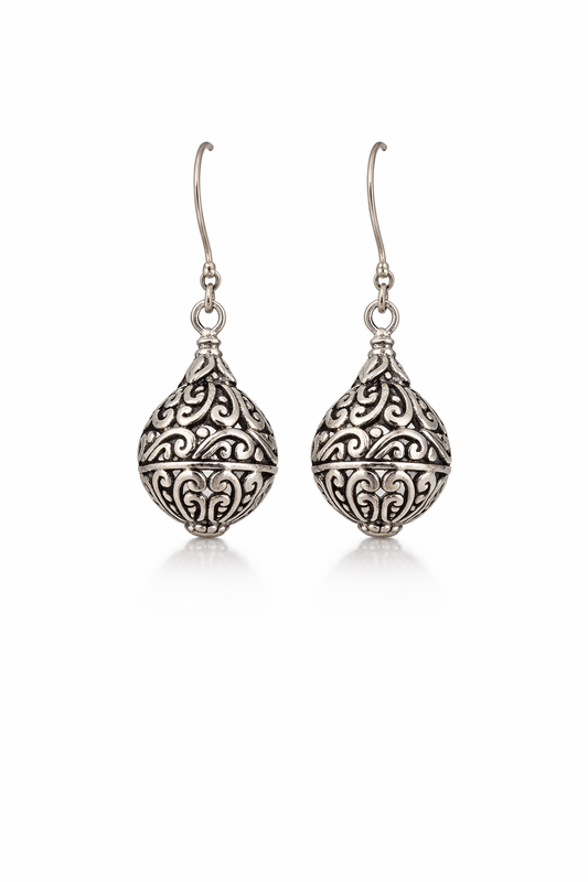 Sterling Silver Ball Dangle Earrings