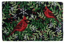 Load image into Gallery viewer, Williamsburg Holiday Cardinal Handwoven Doormat **Show only item**