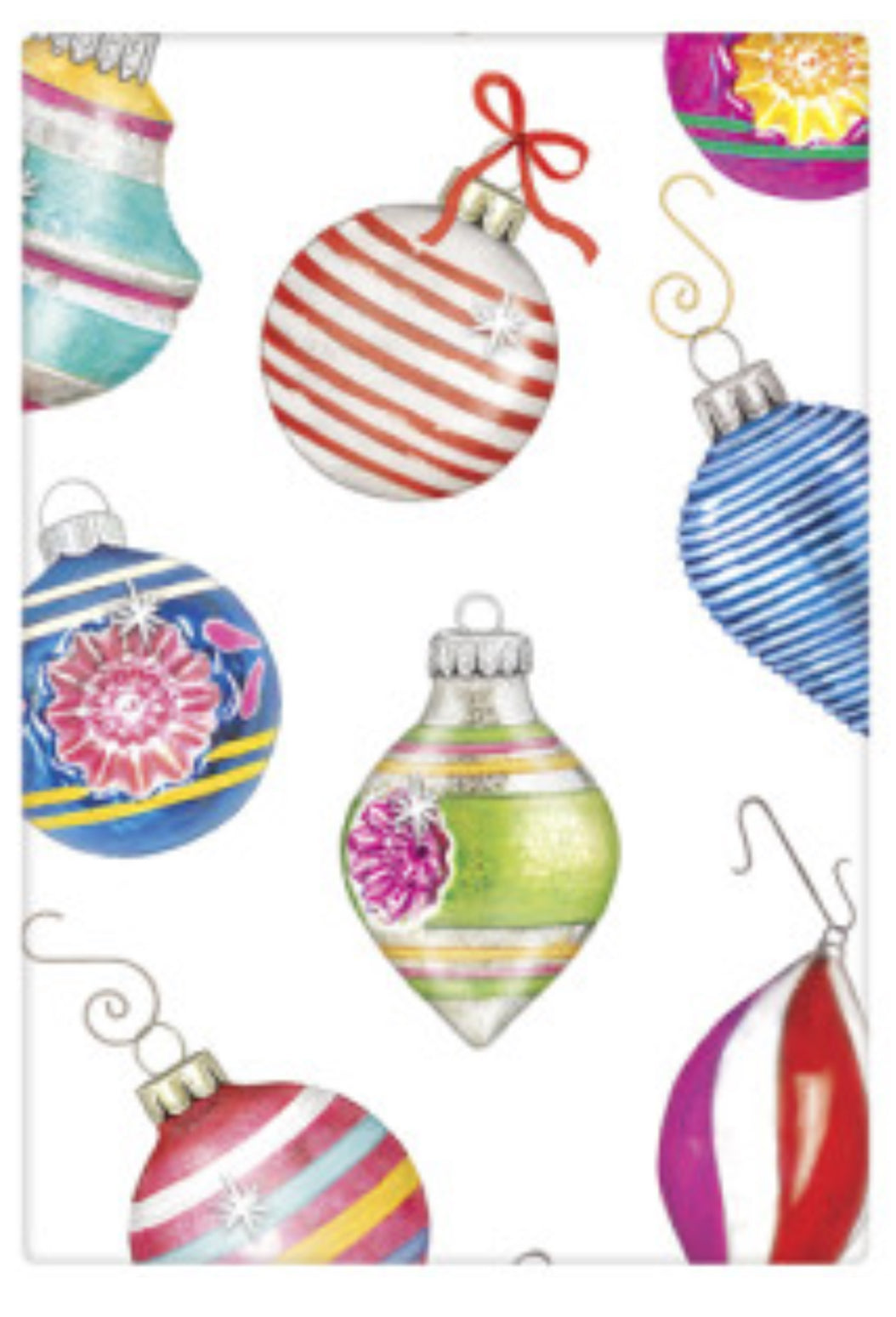 Flour Sack Kitchen Dish Towel Scattered Ornaments Mary Lake - Thompson