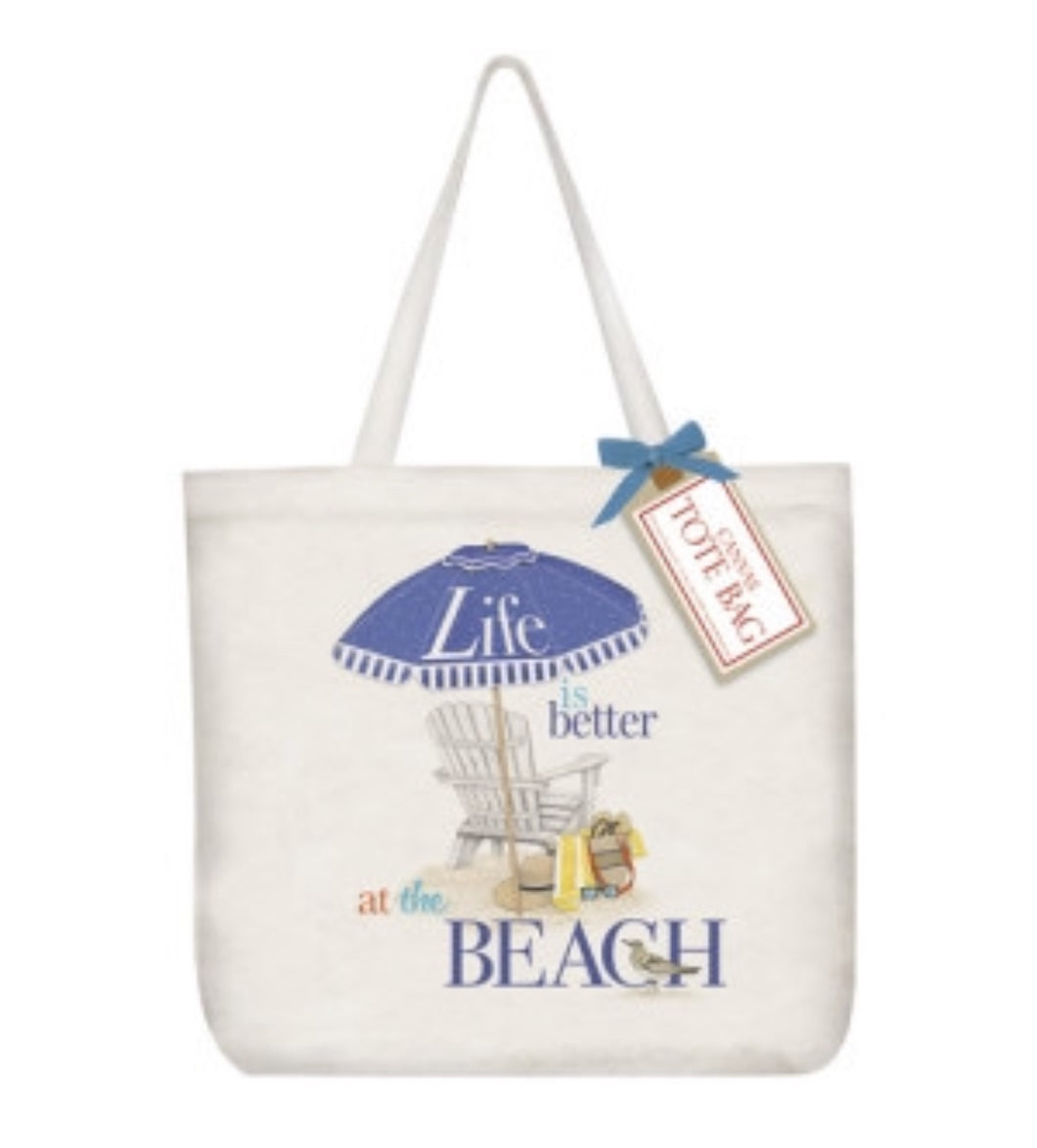 Canvas Tote Bag Mary Lake Thompson Beach Chair