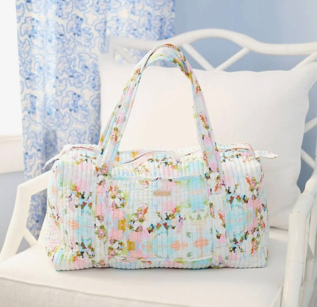 Laura Park Brooks Avenue Quilted Signature Duffle Bag