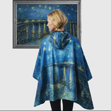 Load image into Gallery viewer, Raincaper Van Gogh “Over The Rhone” Travel Cape