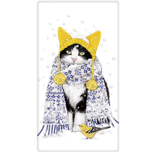 Flour Sack Kitchen Dish Towel Yellow Hat Mary Lake - Thompson