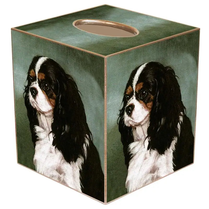 Marye-Kelley King Charles Spaniel Tissue Box Cover