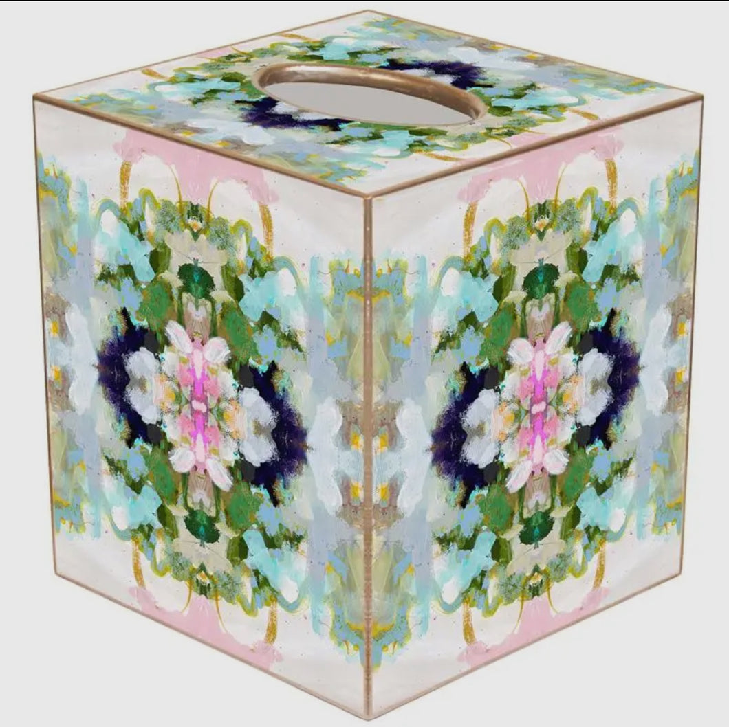 Marye-Kelley Laura Park Nantucket Bloom Tissue Box Cover