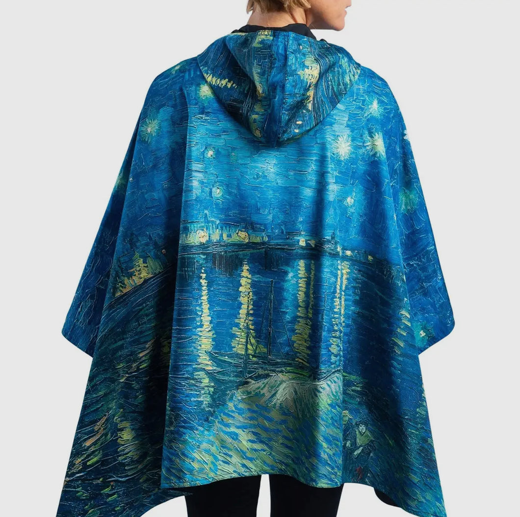 Raincaper Van Gogh “Over The Rhone” Travel Cape