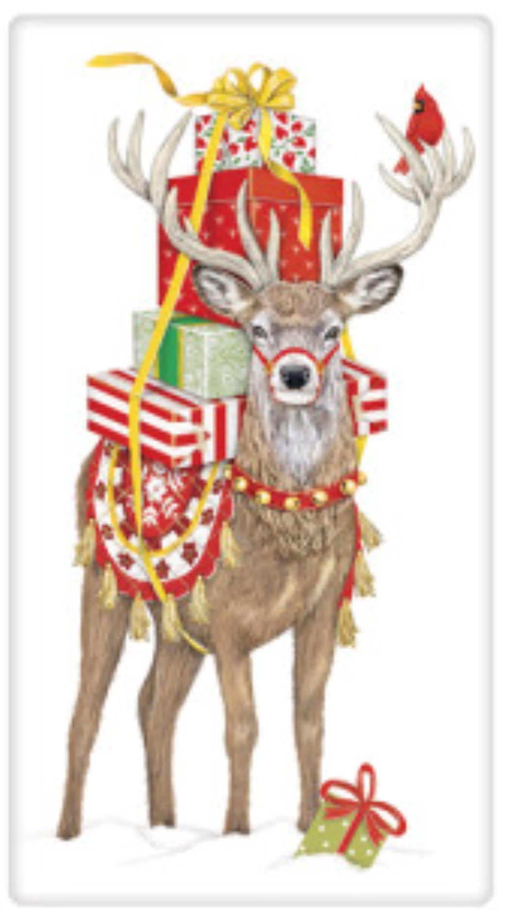 Flour Sack Kitchen Dish Towel Present Deer Mary Lake - Thompson