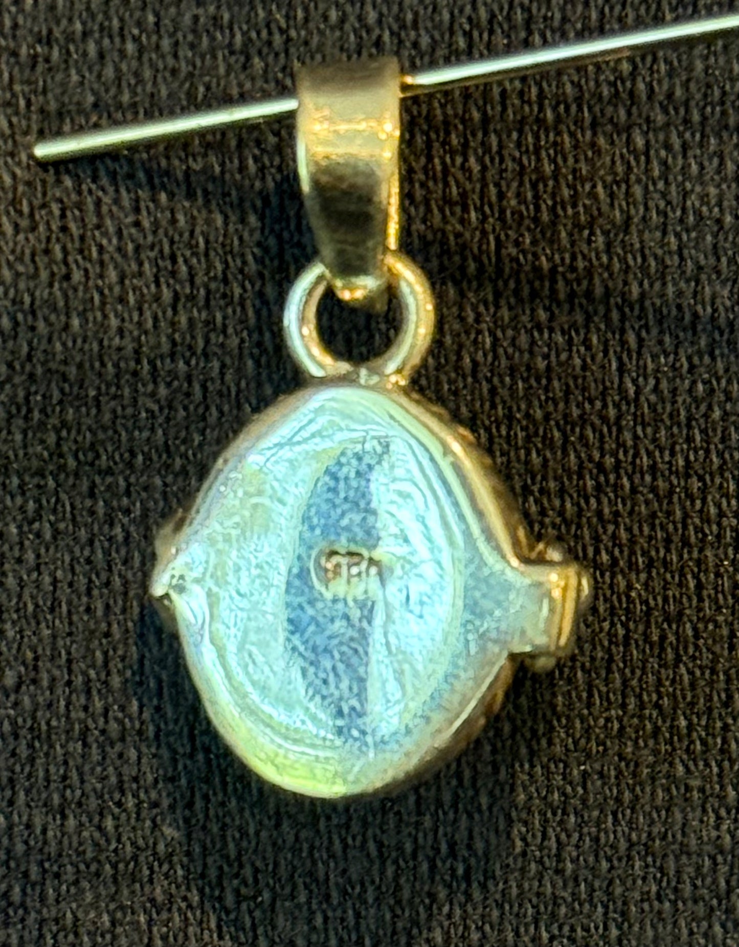 Sterling Silver Tiger's Eye Poison Pendant