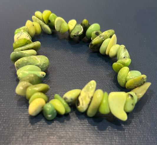 Chrysophase Gemstone Beaded Bracelet