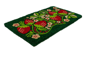 Strawberry Vines Handwoven Coconut Fiber Doormat **Show only item**