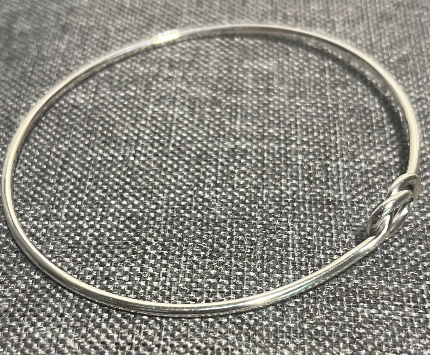 Sterling Silver Knot Bangle Bracelet