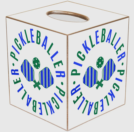 Marye-Kelley Pickleballer Tissue Box Cover