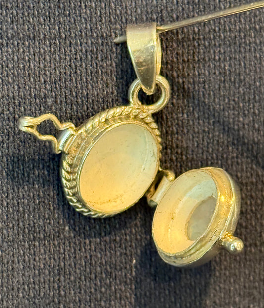 Sterling Silver Moonstone Poison Pendant