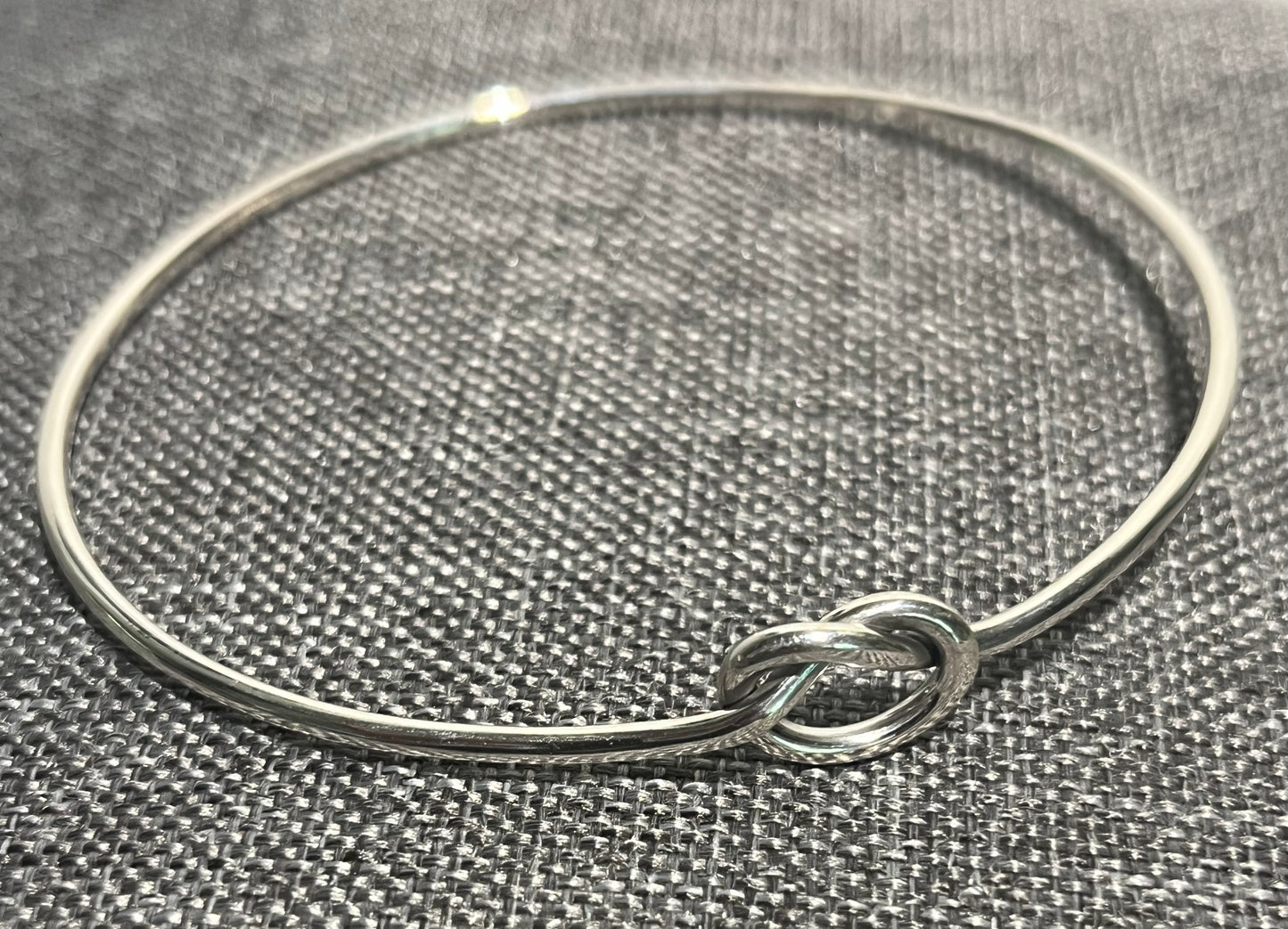 Sterling Silver Knot Bangle Bracelet