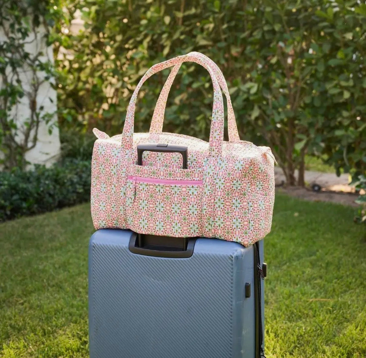 Laura Park Gasparilla Quilted Signature Duffle Bag