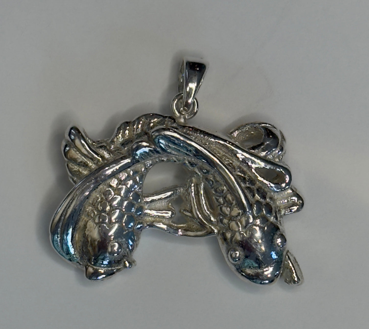 Sterling Silver Koi Fish Pendant