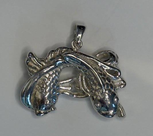 Sterling Silver Koi Fish Pendant