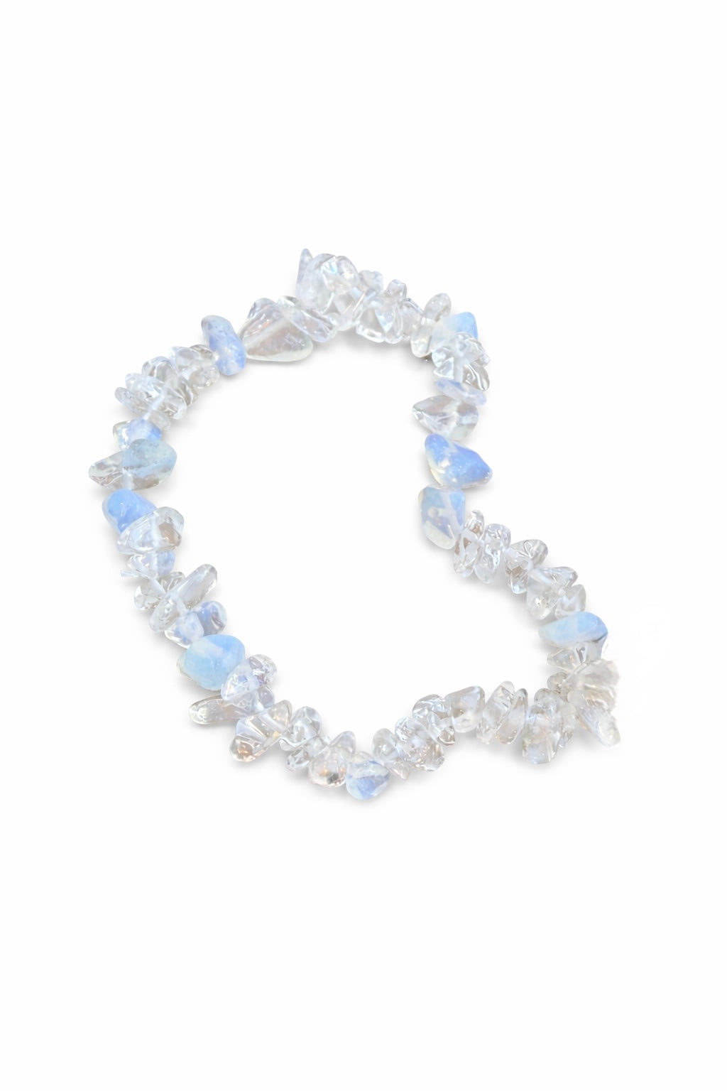 Opalite and Crystal Quartz Beaded Bracelet