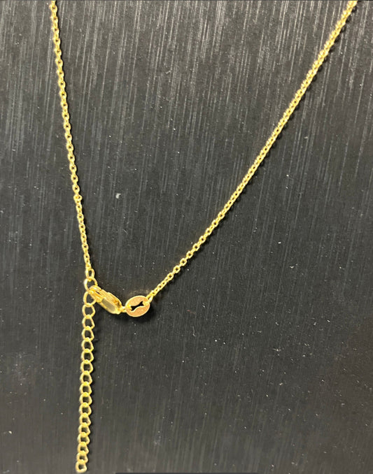 20" Gold Vermeil Cable Chain Necklace Made In Italy