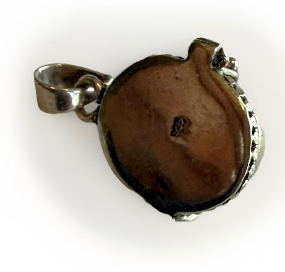 Sterling Silver Labradorite Poison Pendant Large