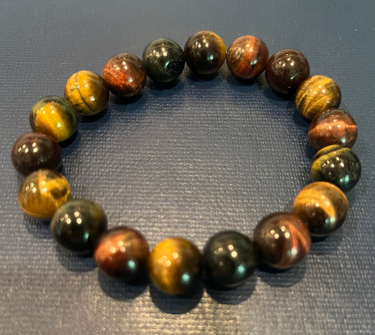 Mixed Tiger's Eye Beaded Bracelet