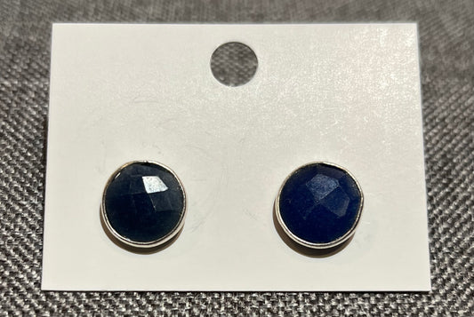 Sterling Silver Sapphire Stud Earrings
