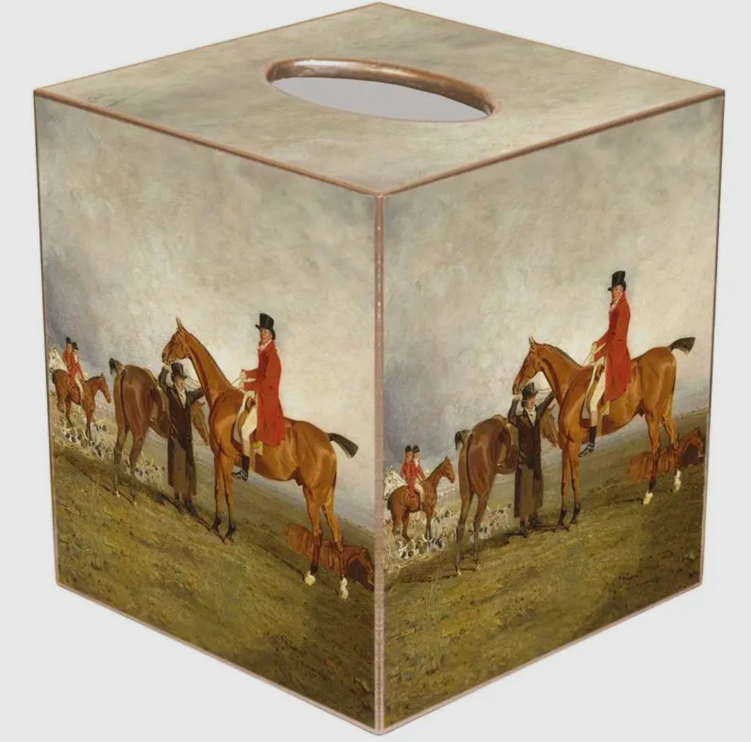 Marye-Kelley The Hunt Tissue Box Cover