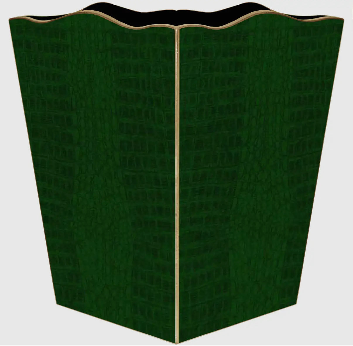 Marye-Kelley Green Crock Wastepaper Basket