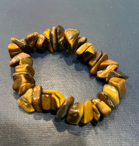 Tiger's Eye Gemstone Beaded Bracelet