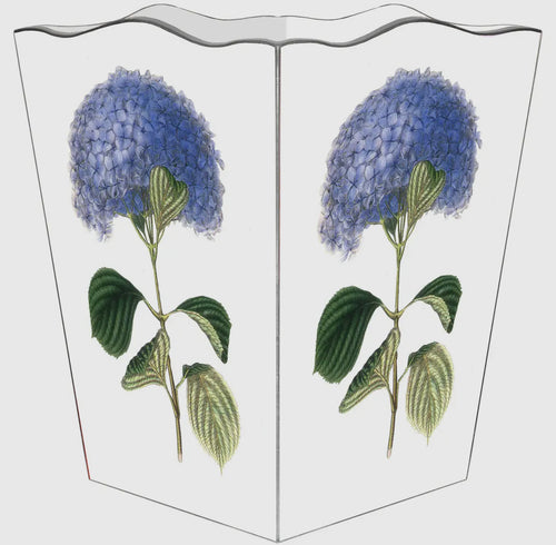 Marye-Kelley Blue Hydrangea Wastepaper Basket