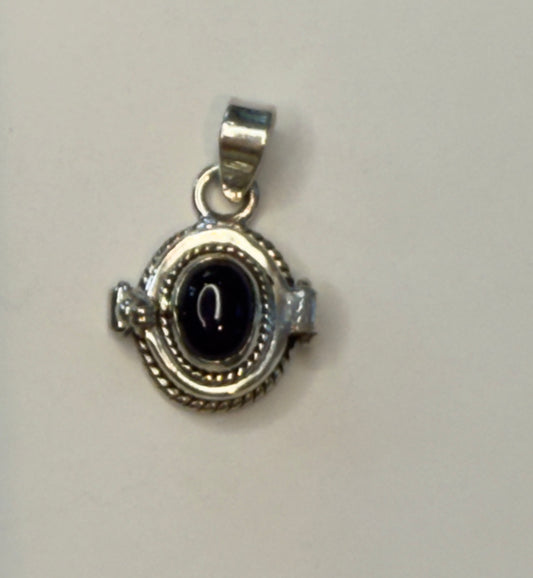 Sterling Silver Brazilian Amethyst Poison Pendant