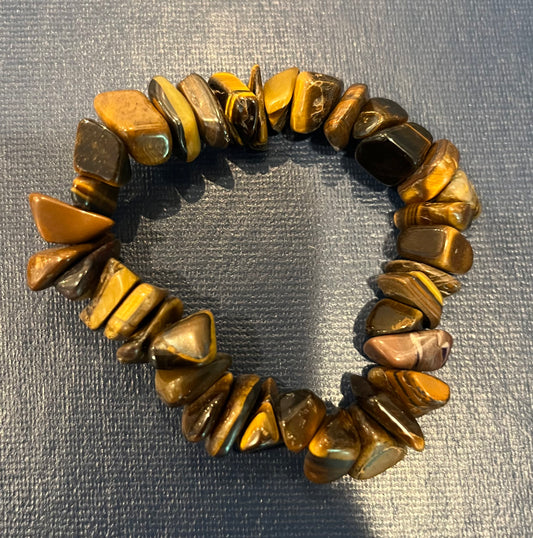 Tiger's Eye Gemstone Beaded Bracelet