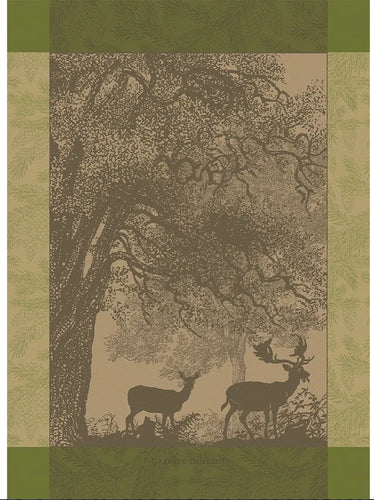 Garnier-Thiebaut French Kitchen Farmhouse Tea Towel Cerf Et Biche Mousse