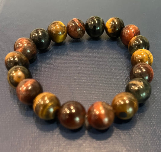 Mixed Tiger's Eye Beaded Bracelet