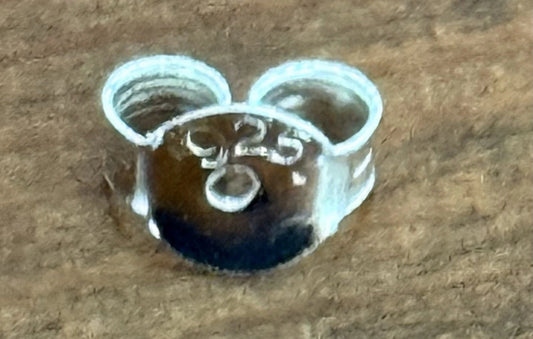 Sterling Silver Seashell Stud Earrings New