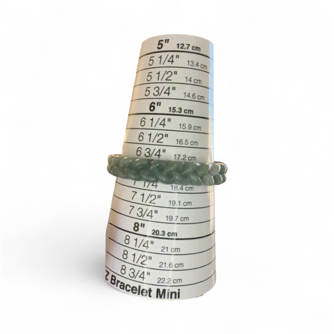 Natural Grade A Blue Water Carved Jadeite Jade Braided Bangle From Guatemala New