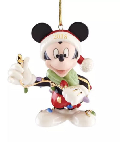 Lenox Disney 2018 Merry and Bright Mickey Ornament