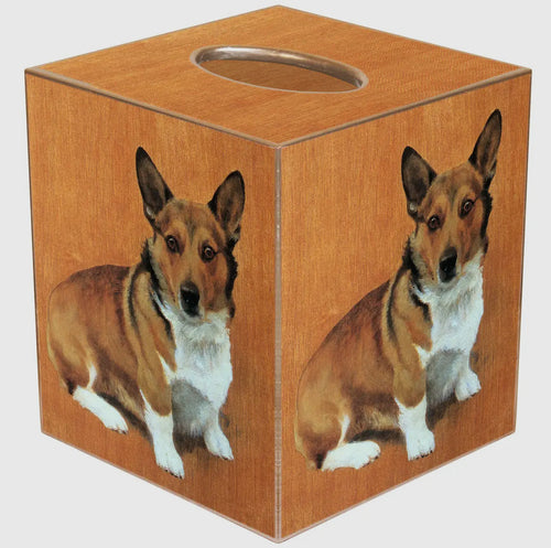 Marye-Kelley Corgi Tissue Box Cover