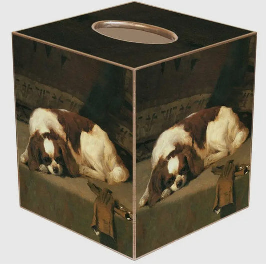 Marye-Kelley King Charles Spaniel Dog Tissue Box Cover