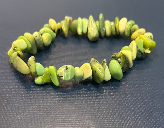Chrysophase Gemstone Beaded Bracelet