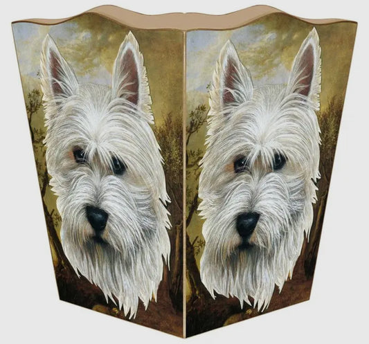 Marye-Kelley Westie Wastepaper Basket